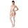 Passion BS053 - Halternek-set in netstof (wit) - S-L