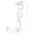 Passion BS056 - Geweven Netset (zwart) - S-L