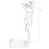 Passion BS057 - Zigzag Net Set (zwart) - S-L