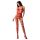 Passion BS058 - open netwerk catsuit (rood) - S-L