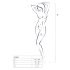 Passion BS060 - Ruitpatroon Netset (wit) - S-L