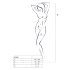 Passion BS066 - Net Lingerieset met Spaghettibandjes (Zwart) - S-L