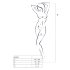 Passion BS070 - Dubbelbandige Netset (Wit) - S-L