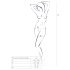Passion BS077 - Lange mouw mesh jumpsuit (zwart) - S-L