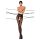 Passion Ti Open 006 - open gedecoreerde panty (zwart) - L/XL