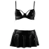 Passion Deby - lingerie set met minirok - zwart - L/XL