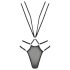 Passion Devil Kersen - Metalen Ring Lichaamsharnas Body (Zwart)