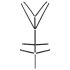 Passion Devil Kersen - Metalen Ring Lichaamsharnas Body (Zwart)