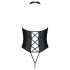 Passion Nancy - Open Zwart Body met Kruisbandjes - L/XL