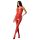 Passion BS078 - gestipt, open overall - rood (S-L)