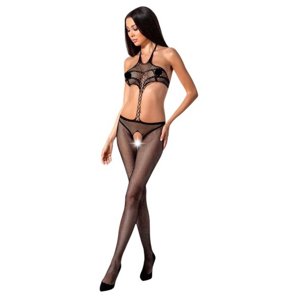Passion BS080 - stijlvolle jumpsuit - zwart (S-L)