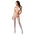 Passion BS080 - stijlvolle witte jumpsuit (S-L)