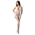 Passion BS082 - lingerieset zonder mouwen - kant en netstof - wit (S-L)