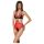 Passie Pioen - body met zijuitsnijding (rood)