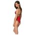 Passie Pioen - body met zijuitsnijding (rood)