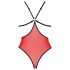 Passie Pioen - body met zijuitsnijding (rood)