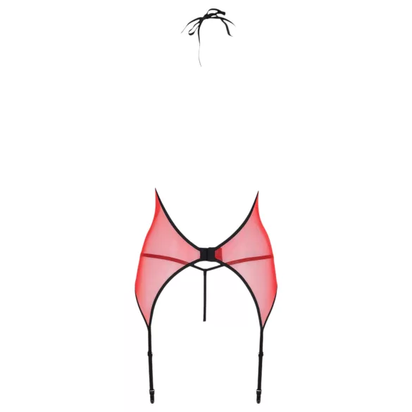 Passion Peonia - lingerie set - top en string - rood