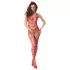 Passion BS102 - open bodystocking - netstof - rood - S-L
