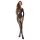 Passion BS107 - Bloemen-net bodysuit (zwart) - S-L