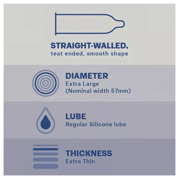 Durex Nude XL - extra groot condoom (10 stuks)