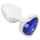 Magic Shiver - metalen anaalplug met blauwe steen