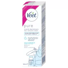   Veet Pure - ontharingscrème voor de bikinilijn - voor de gevoelige huid (100 ml)