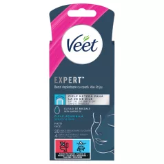 Veet Expert - ontharingsstrips - gevoelige huid - 20 stuks