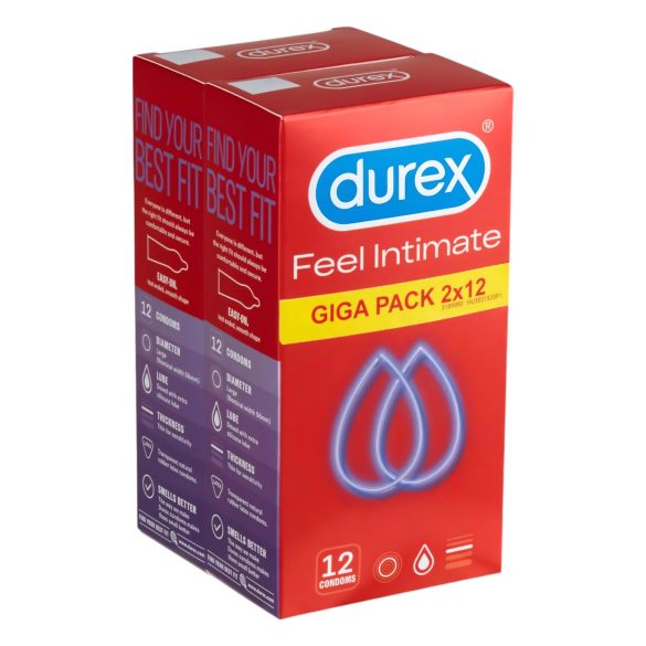 Durex Feel Intimate - Dunne Condooms Pakket (2x12 stuks)