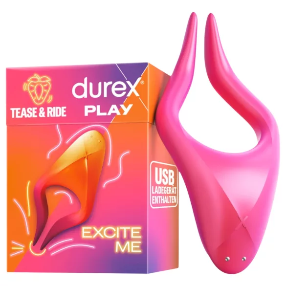 Durex - Clitoris vibrator - Tease & Ride - siliconen roze