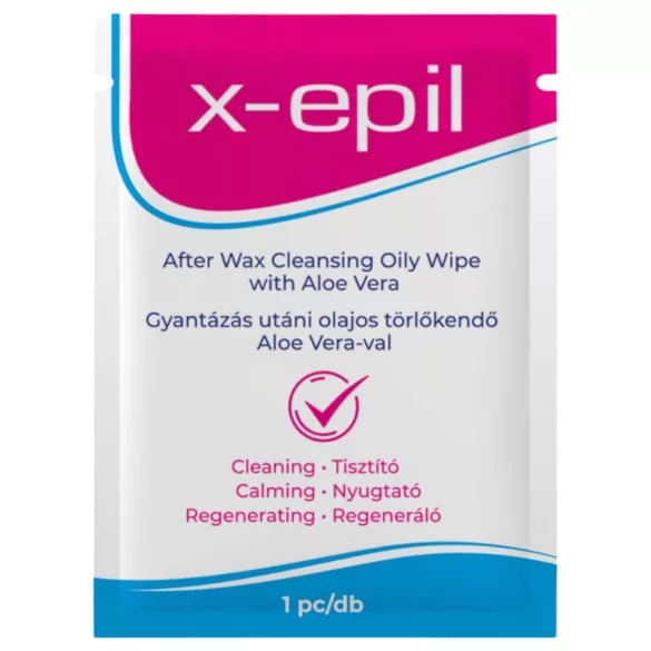 X-Epil - ontharingsdoekje olie - aloe vera - 1 stuk