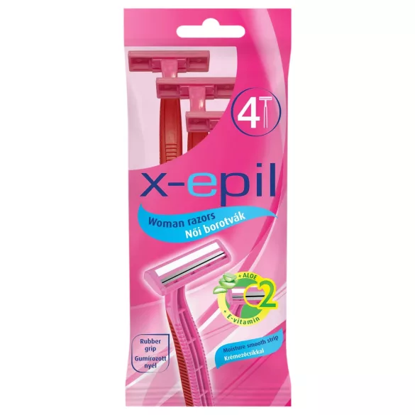 X-Epil - wegwerp scheermesjes dames - 2 mesjes - 4 stuks