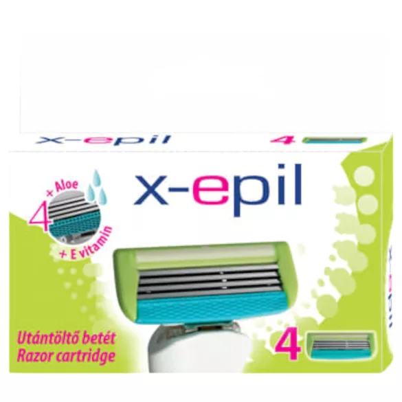 X-Epil - vervangmesjes voor vrouwen - 4 mesjes - 4 stuks