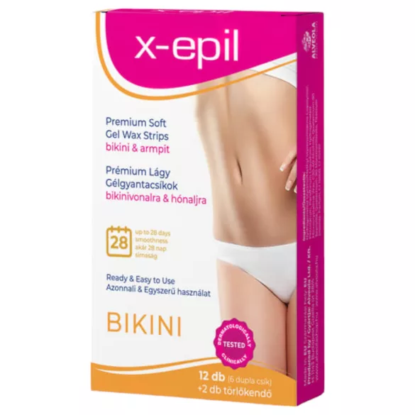 X-Epil - ontharingsstrips - bikinilijn en oksels - 12 stuks