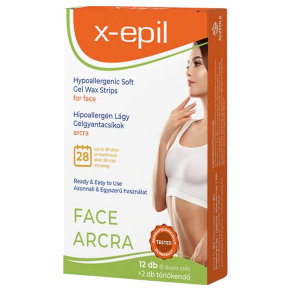 X-Epil - Hypoallergene gezichtshars strips (12 stuks)