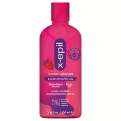 X-Epil - glijmiddel gel - aardbei smaak - 100ml