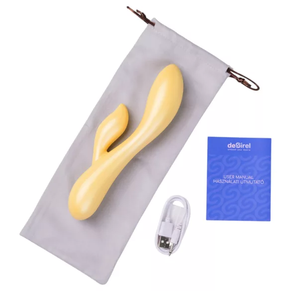 Desirel Desire Dew - slimme vibrator met clitorisstimulatie (geel)
