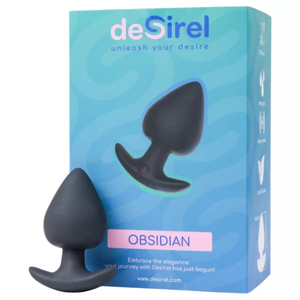 Desirel Obsidian - App-gestuurde anale vibrator (zwart)
