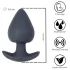 Desirel Obsidian - App-gestuurde anale vibrator (zwart)