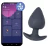 Desirel Obsidian - App-gestuurde anale vibrator (zwart)