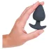 Desirel Obsidian - App-gestuurde anale vibrator (zwart)