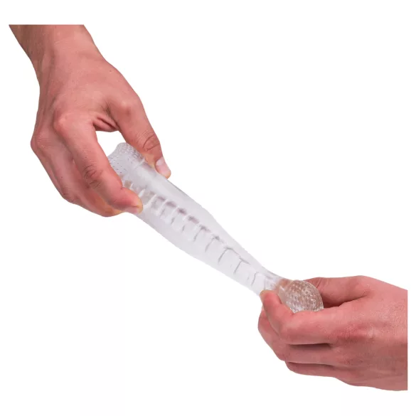 Desirel Vertigo - masturbator met geribbelde binnenkant (doorzichtig)