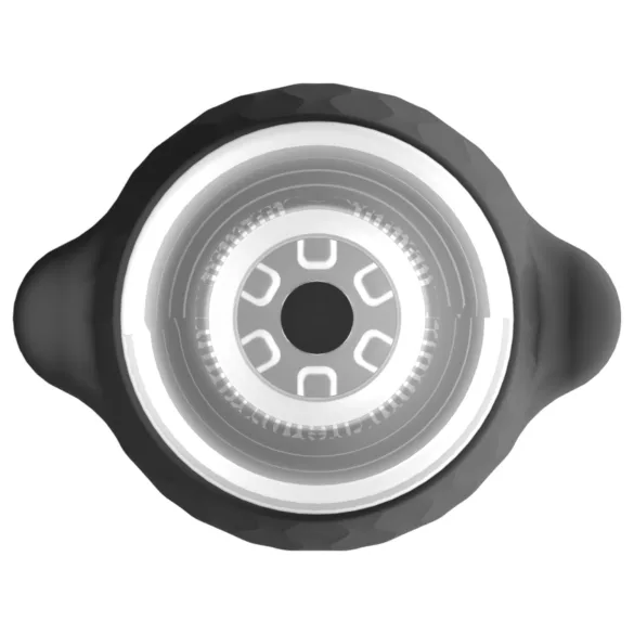 Lonely Anne - masturbator met vibrator en zuigfunctie - zwart - oplaadbaar