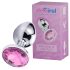 Desirel Roze Juweel M - anaal plug (zilver-roze)