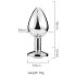 Desirel Roze Juweel M - anaal plug (zilver-roze)