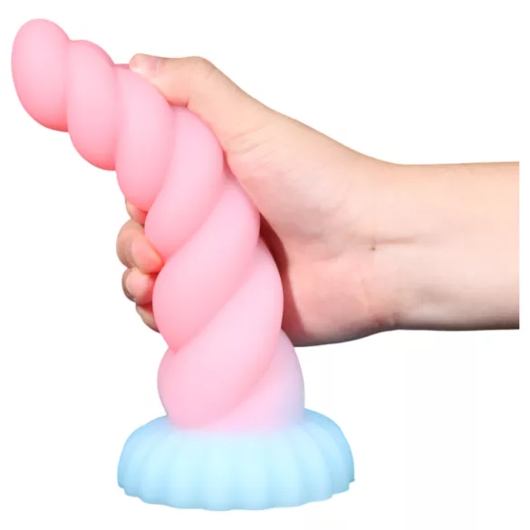OgazR - dildo unicorn lichtgevend - 22cm - regenboog
