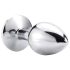 Sunfo - metalen anaalplug met blauwe steen (zilver)