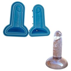 Dildo ijsblokjesmaker (blauw)