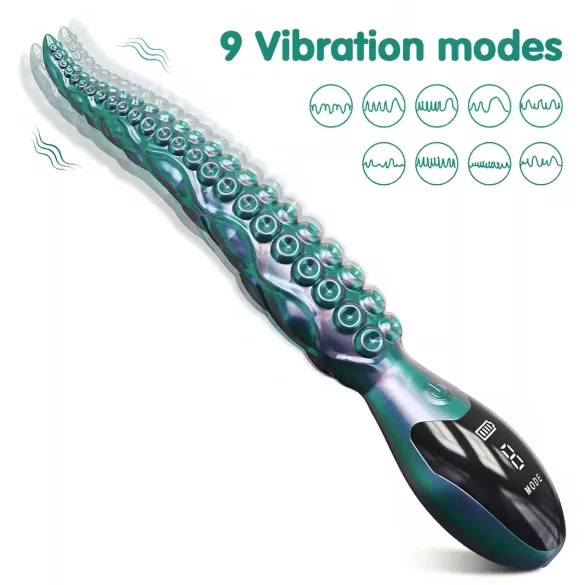 Monster Fuck - vibrator met octopusarmen - groen