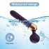 Gebogen oplaadbare massage vibrator (zwart)