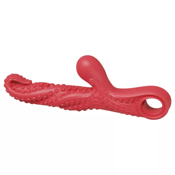 Monster Fuck - vibrator met clitorisstimulator en tentakels - rood